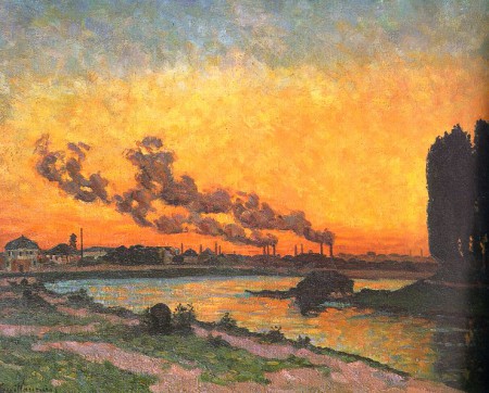 Puesta de Sol en Ivry. Jean-Baptiste Armand Guillaumin