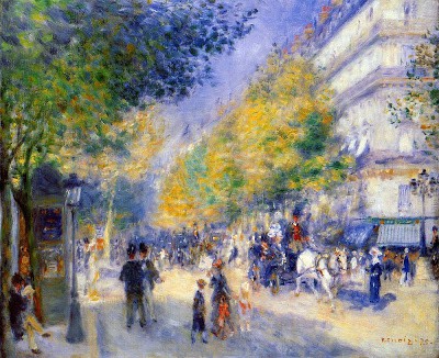 Pierre-Auguste Renoir. Grand boulevard. Óleo sobre lienzo. 1875. Philadelphia Museum of Art. Filadelfia.